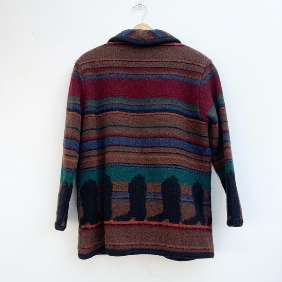 Woolrich Multi-Color Wool Cowboy Boots Southwestern Jacket - Picture 5 of 5